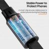 Fast Charging Data Cable - 3 in 1 100W - Durable Multi Light to Type-C - Mini USB Fast Charging Cable