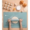 65 * 45cm Large Size Silicone Baking Mat, Non-stick Skidproof Waterproof Measurement, Mint Green