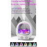 USB Rechargeable Air Humidifier, Anti-gravity Humidifier, Seven-color Light Humidifier, Automatic Off, Suitable For Office,