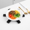 FONDUO Protection Casserole et Poele, Dessous de Plat Silicone Résistant à La Chaleur Pliable Non Slip Support de Séchage