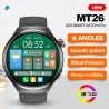 HCPZL Gerrit MT26 AMOLED Montre intelligente sans fil Uomo Donna Bluetooth Chiamata Sempre sul Affichage Fréquence Cardiaca