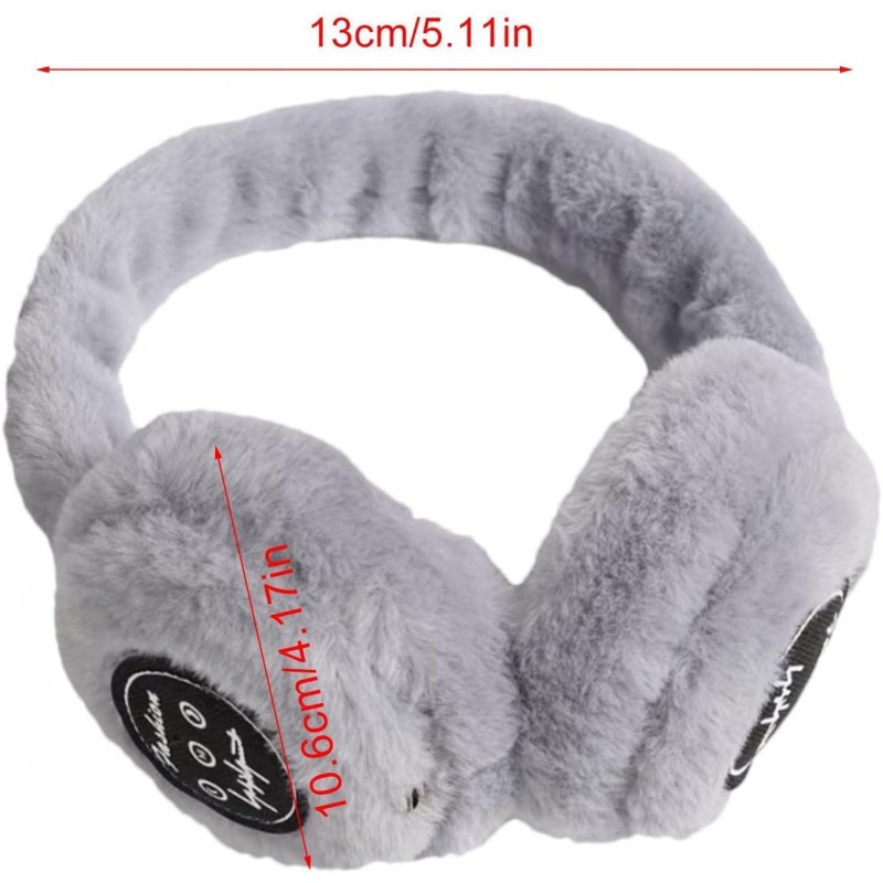 Casque antibruit Chaud | Écouteur sans Fil Chaud Pliable en Fourrure,Oreillette sans Fil 5.0 pour Les Sports d'automne et