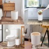 U2PICK Mini poubelle avec couvercle, 9 litres, poubelle moderne avec pieds, poubelle en plastique adaptée pour cuisine, salle de
