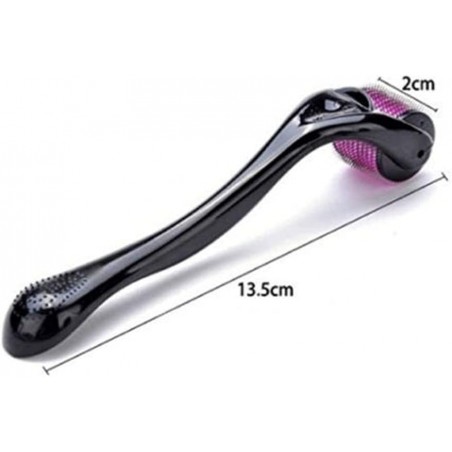 LEDMOMO Derma Roller de 3 mm pour produit de soin du visage, rouleau Premium Titan 540 microns.