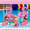 Bouée Flamant Gonflable, Bouée Flamant Rose Gonflable pour Adultes & Enfants, Flamingo Flottant Piscine Gonflable, Anneau de