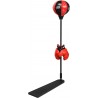 GYMAX Punching Ball pour Enfants 85-130cm Réglable en Hauteur, Sac de Frappe sur Pied avec Gants de Boxe & Pompe à Main