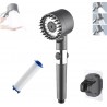 German Multifunctional Massage Shower, Handheld Shower Head with Filter, Multifunctional One-Button Adjustment Shower Head, 3