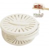 Panier à baies avec passoire, passoire à fruits et légumes, bol de vidange avec poignée pliable, récipient de rangement portable