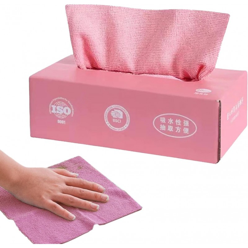 Boîte de 20 x Chiffons Microfibres Professionnels | Chiffons de nettoyage absorbants grâce à la microfibre douce, serviettes en