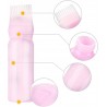 Lot de 4 flacons applicateurs en plastique avec peigne à racine pour coloration capillaire et traitement du cuir chevelu