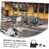 Toddmomy 2 Pièces Serrure D'alarme Antivol Anti Cadenas Vélo Serrure D'alarme De Voile De Mariée Cadenas De Sécurité Avec Alarme