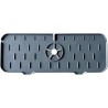 Tapis absorbant pour robinet, protection contre les éclaboussures d'évier de robinet en silicone, tapis anti-goutte pour évier,