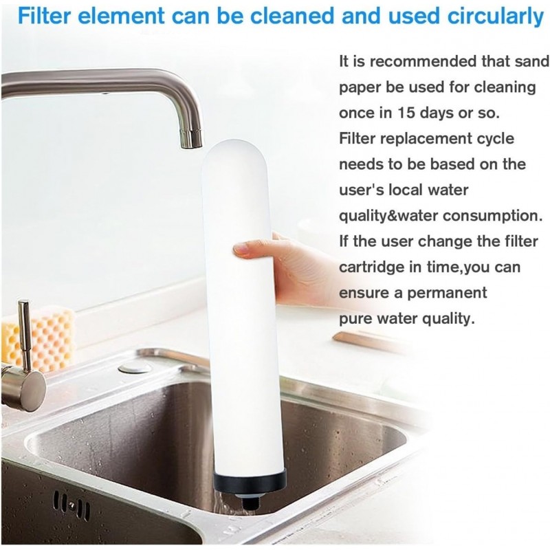 EBAYTV Filtre d'aquarium Purificateur d'eau Potable de comptoir de Cuisine