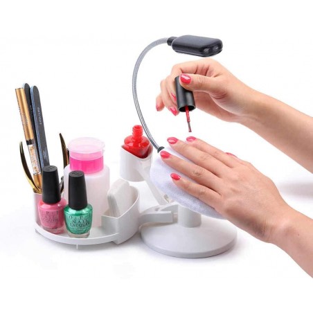 STYLIKA Support pour vernis à ongles avec repose-main multi-angle