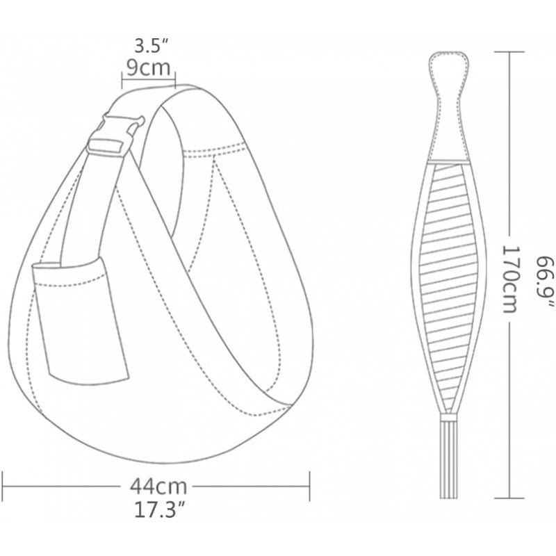  écharpe en Coton Doux pour bébé écharpe de Portage Respirante hamac pour bébé pour