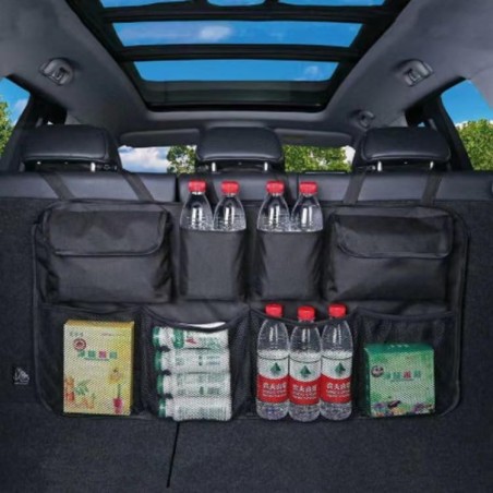 Guidre Organisateur Coffre Voiture Rangement Multipurpose Organisateur de Coffre Sacs de Coffre de Voiture Pliables 9 Poches