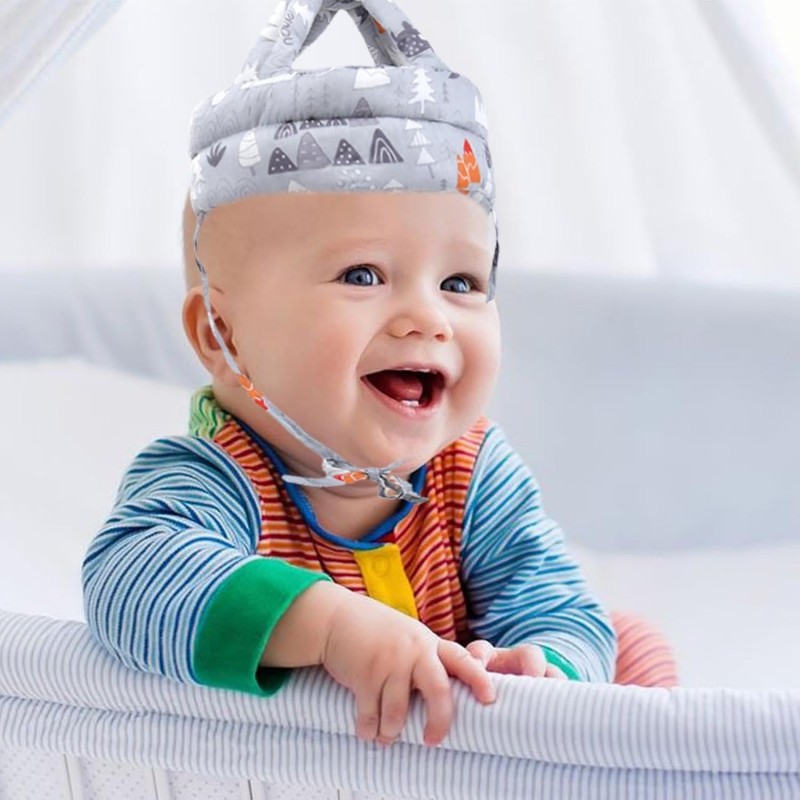 Casque pour tout-petits pour ramper et marcher | Apprenez à marcher Coussin pour la tête de bébé Casque facile à nettoyer -