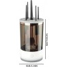 Nettoyeur de pinceaux de maquillage électrique, ensemble de nettoyage automatique de pinceaux cosmétiques, nettoyeur de pinceaux
