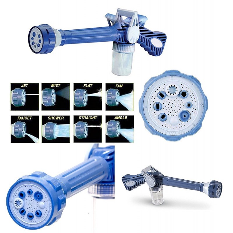 Vimal Creation Ez Jet Water Cannon 8 en 1 Turbo Pistolet pour le Jardinage, Lavage de Voiture, Nettoyage à Domicile, 15x12x5