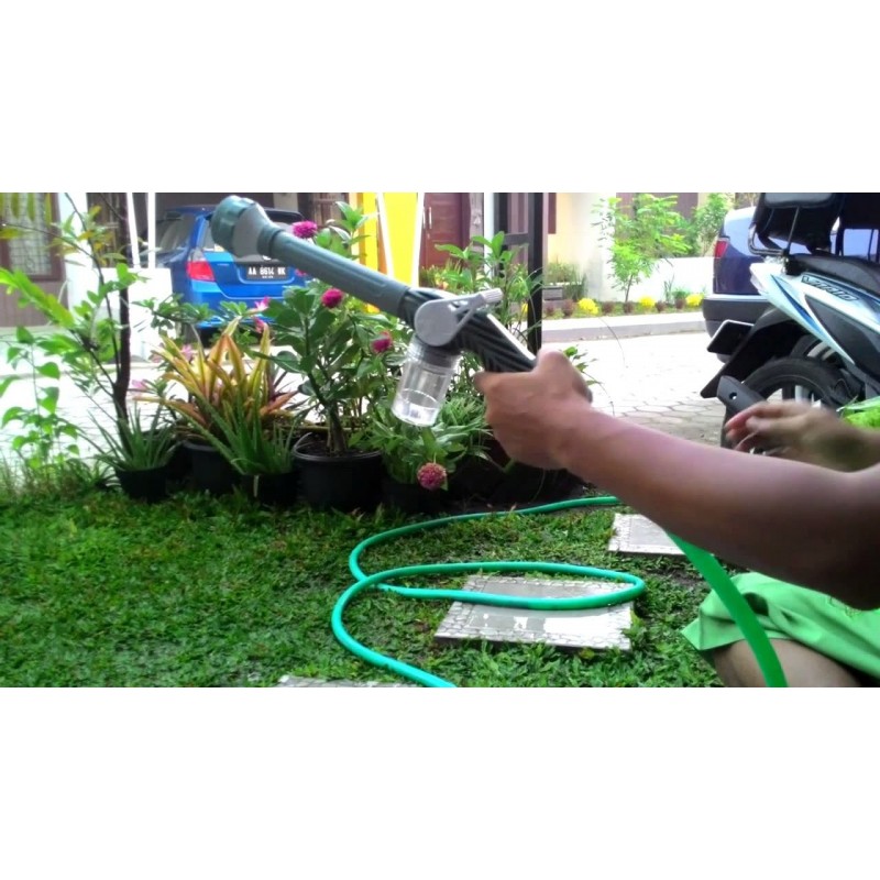 Vimal Creation Ez Jet Water Cannon 8 en 1 Turbo Pistolet pour le Jardinage, Lavage de Voiture, Nettoyage à Domicile, 15x12x5