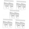 SEWACC Lot De 5 Adhésifs Pour Murs Extérieurs Pour Tableaux Muraux Auto-adhésifs Sans Danger Pour Objets Lourds 30 Pièces X 5