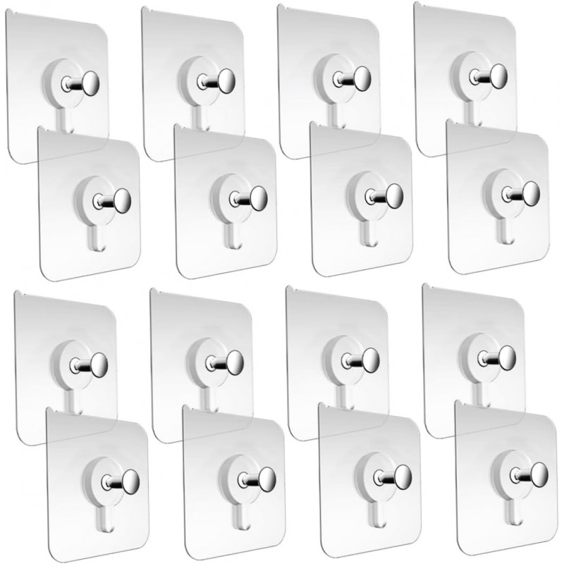SEWACC Lot De 5 Adhésifs Pour Murs Extérieurs Pour Tableaux Muraux Auto-adhésifs Sans Danger Pour Objets Lourds 30 Pièces X 5