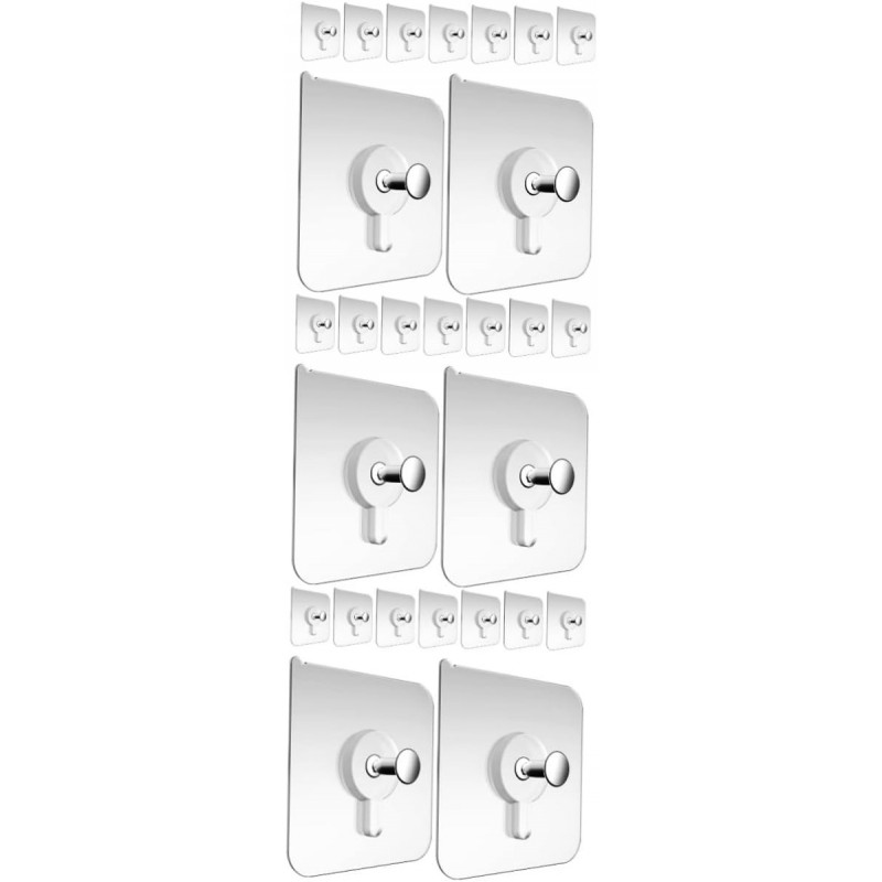 SEWACC Lot De 5 Adhésifs Pour Murs Extérieurs Pour Tableaux Muraux Auto-adhésifs Sans Danger Pour Objets Lourds 30 Pièces X 5