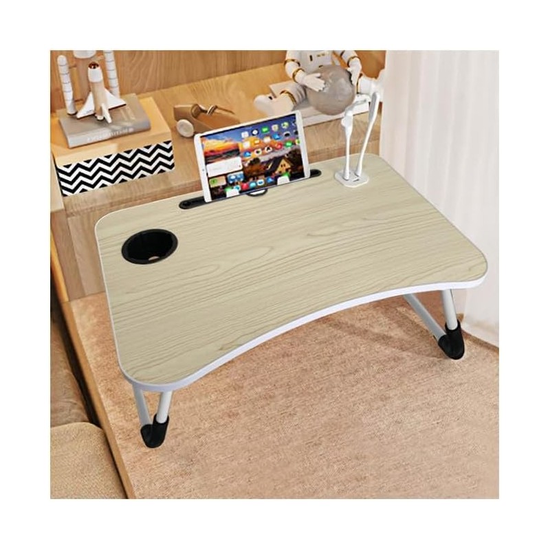 Iacob Laptop Bed Table Lap Standing Desk for Sofa Breakfast, Laptop Desk Folding Coffee Tray Notebook Stand Reading Holder for