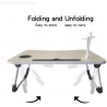 Iacob Laptop Bed Table Lap Standing Desk for Sofa Breakfast, Laptop Desk Folding Coffee Tray Notebook Stand Reading Holder for