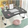 Iacob Laptop Bed Table Lap Standing Desk for Sofa Breakfast, Laptop Desk Folding Coffee Tray Notebook Stand Reading Holder for