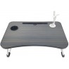 Iacob Laptop Bed Table Lap Standing Desk for Sofa Breakfast, Laptop Desk Folding Coffee Tray Notebook Stand Reading Holder for